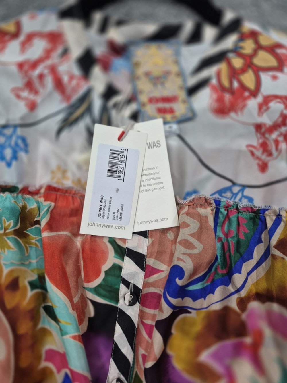 Johnny Was Regis tiered dress - Picture 4 of 5